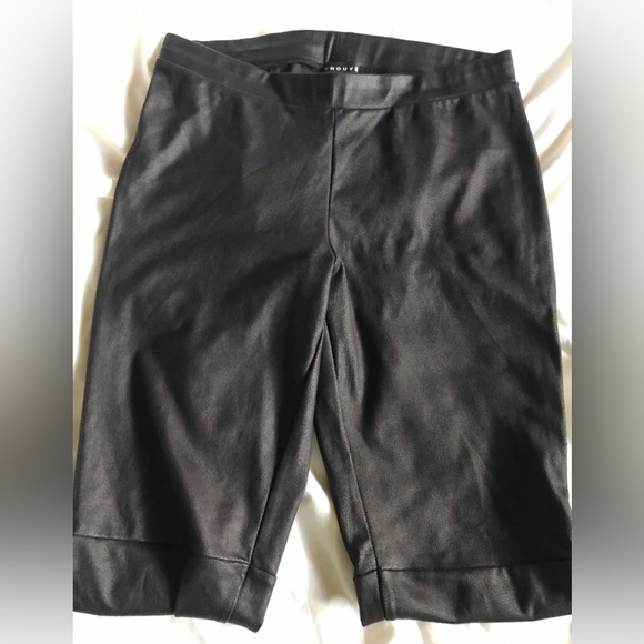 TROUVE , size S , leather like fabric  , woman’s pants , long leg , black color - Picture 16 of 16